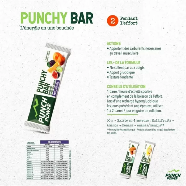 punch power punchy bar barre énergétique
