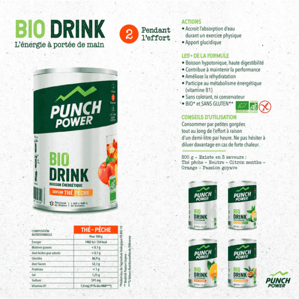 punch power biodrink boisson énergétique