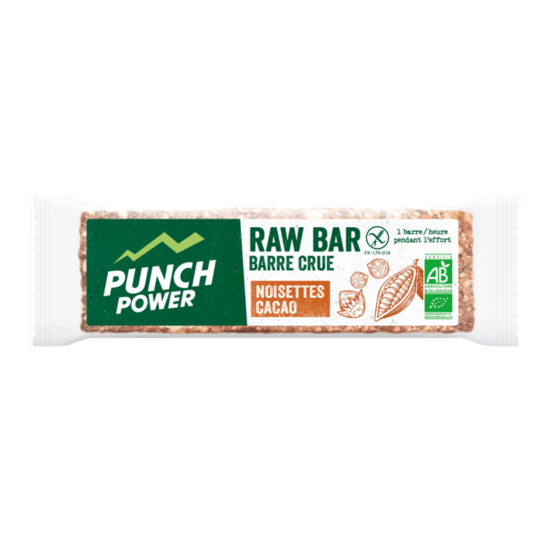 punch power barre énergaétique raw bar noisette cacao